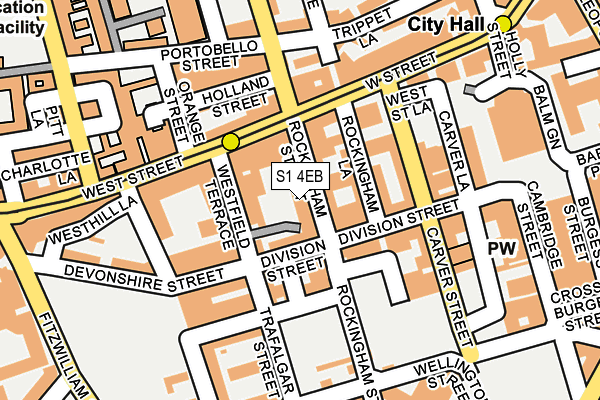 S1 4EB map - OS OpenMap – Local (Ordnance Survey)