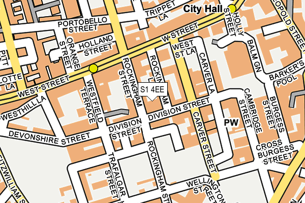S1 4EE map - OS OpenMap – Local (Ordnance Survey)