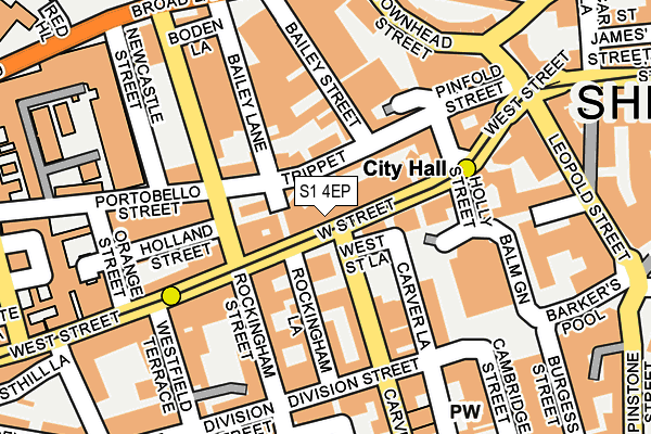 S1 4EP map - OS OpenMap – Local (Ordnance Survey)