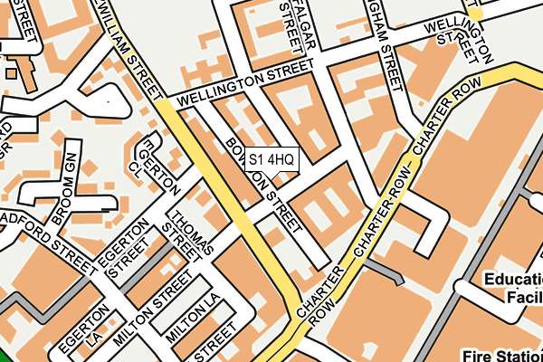 S1 4HQ map - OS OpenMap – Local (Ordnance Survey)