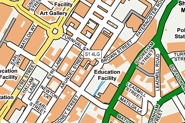 S1 4LG map - OS OpenMap – Local (Ordnance Survey)