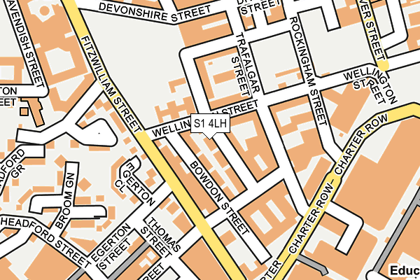 S1 4LH map - OS OpenMap – Local (Ordnance Survey)