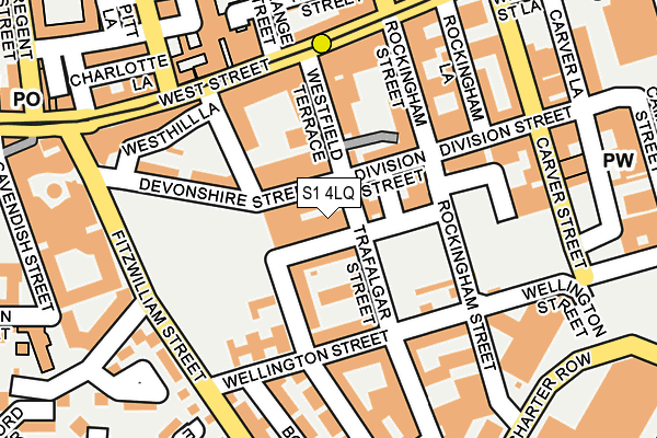 S1 4LQ map - OS OpenMap – Local (Ordnance Survey)