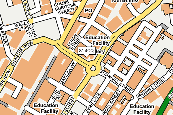 S1 4QQ map - OS OpenMap – Local (Ordnance Survey)