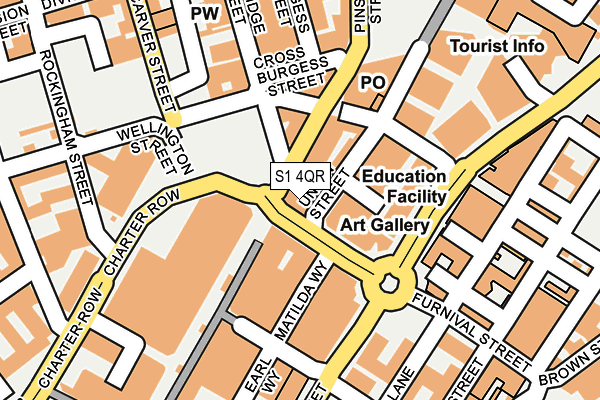 S1 4QR map - OS OpenMap – Local (Ordnance Survey)