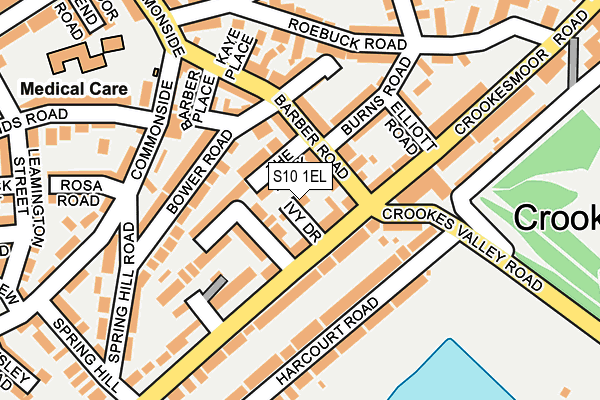 S10 1EL map - OS OpenMap – Local (Ordnance Survey)