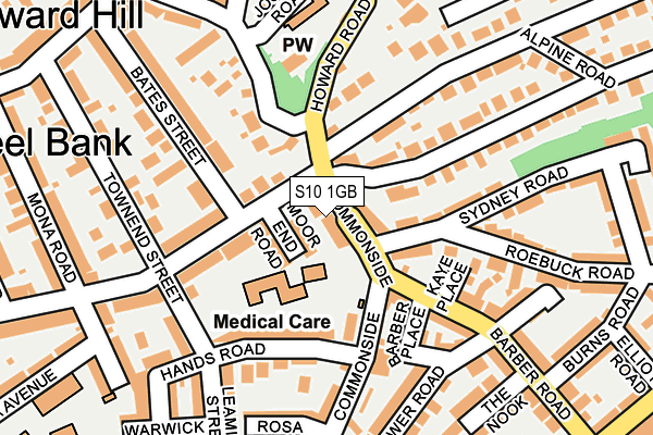 S10 1GB map - OS OpenMap – Local (Ordnance Survey)