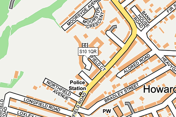 S10 1QR map - OS OpenMap – Local (Ordnance Survey)