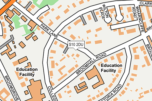 S10 2DU map - OS OpenMap – Local (Ordnance Survey)