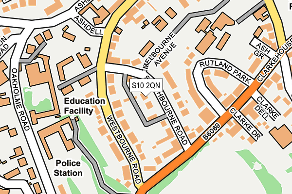 S10 2QN map - OS OpenMap – Local (Ordnance Survey)