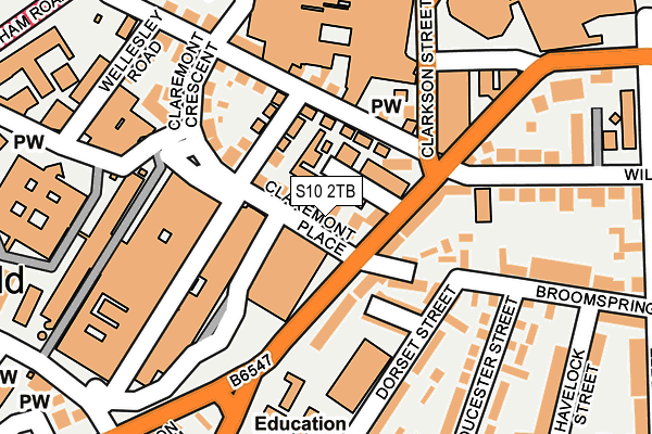 S10 2TB map - OS OpenMap – Local (Ordnance Survey)