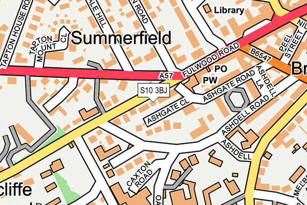 S10 3BJ map - OS OpenMap – Local (Ordnance Survey)
