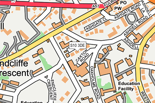S10 3DE map - OS OpenMap – Local (Ordnance Survey)