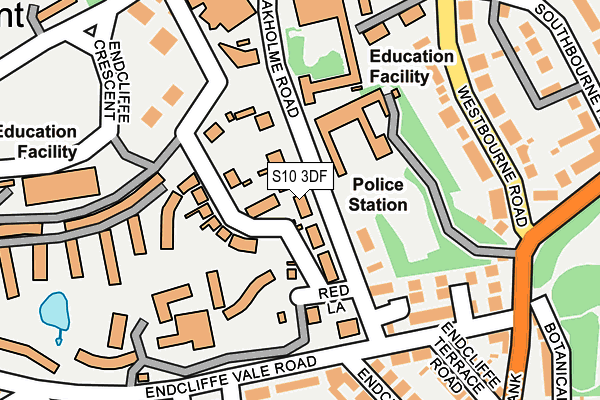S10 3DF map - OS OpenMap – Local (Ordnance Survey)