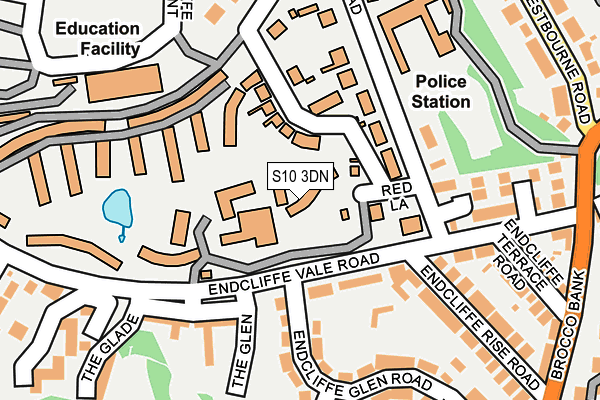 S10 3DN map - OS OpenMap – Local (Ordnance Survey)