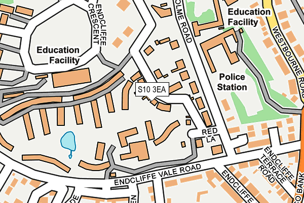 S10 3EA map - OS OpenMap – Local (Ordnance Survey)