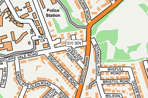 S10 3EN map - OS OpenMap – Local (Ordnance Survey)