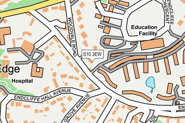 S10 3EW map - OS OpenMap – Local (Ordnance Survey)