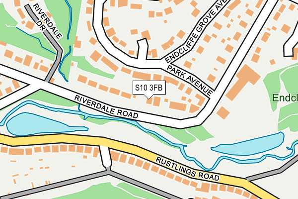 S10 3FB map - OS OpenMap – Local (Ordnance Survey)