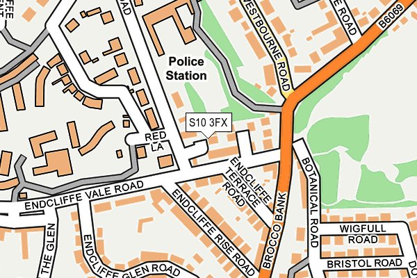 S10 3FX map - OS OpenMap – Local (Ordnance Survey)