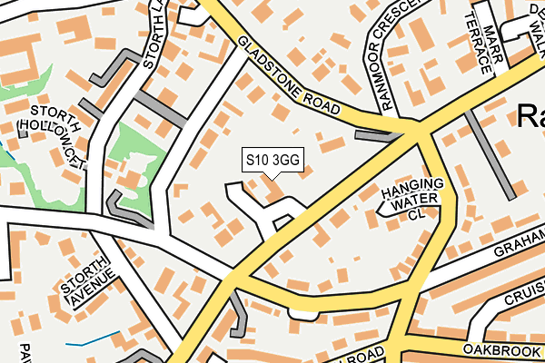 S10 3GG map - OS OpenMap – Local (Ordnance Survey)