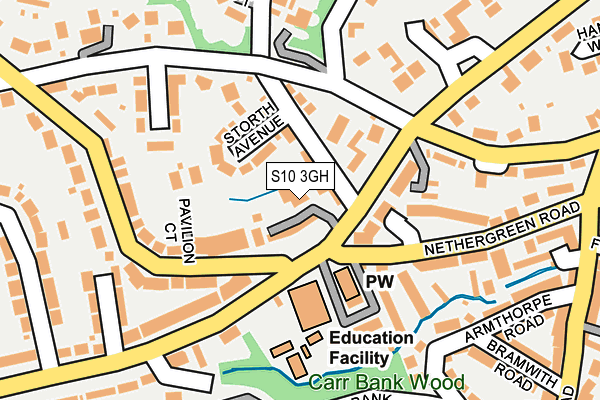 S10 3GH map - OS OpenMap – Local (Ordnance Survey)