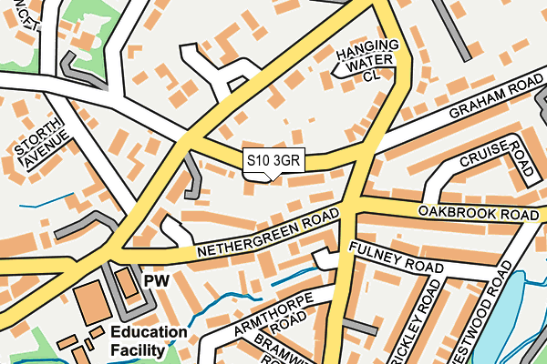 S10 3GR map - OS OpenMap – Local (Ordnance Survey)