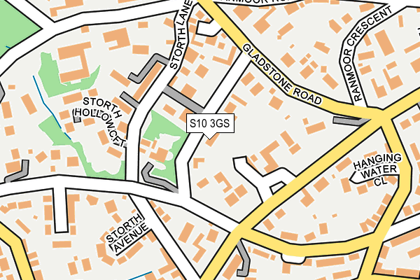 S10 3GS map - OS OpenMap – Local (Ordnance Survey)