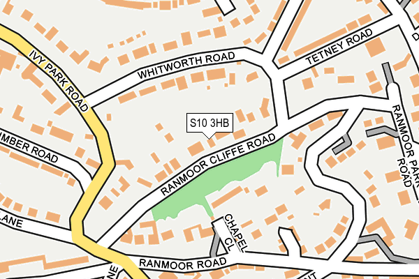 S10 3HB map - OS OpenMap – Local (Ordnance Survey)