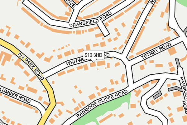 S10 3HD map - OS OpenMap – Local (Ordnance Survey)