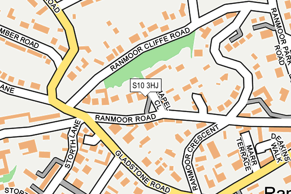 S10 3HJ map - OS OpenMap – Local (Ordnance Survey)