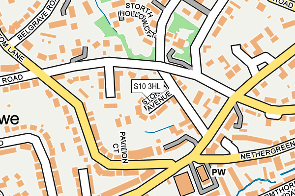 S10 3HL map - OS OpenMap – Local (Ordnance Survey)
