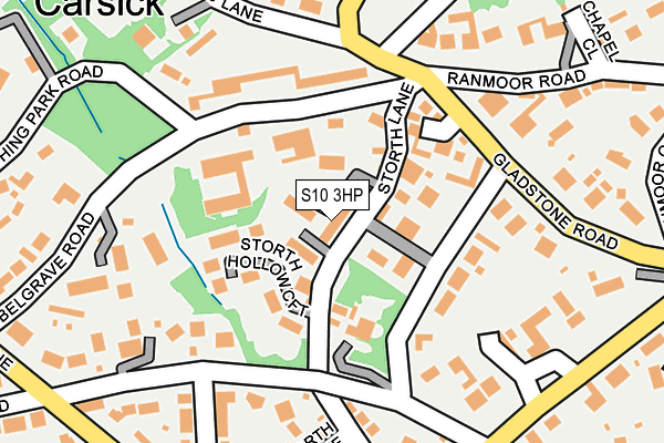 S10 3HP map - OS OpenMap – Local (Ordnance Survey)