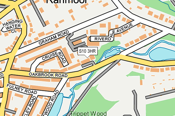 S10 3HR map - OS OpenMap – Local (Ordnance Survey)