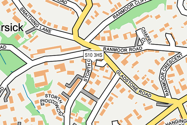 S10 3HS map - OS OpenMap – Local (Ordnance Survey)