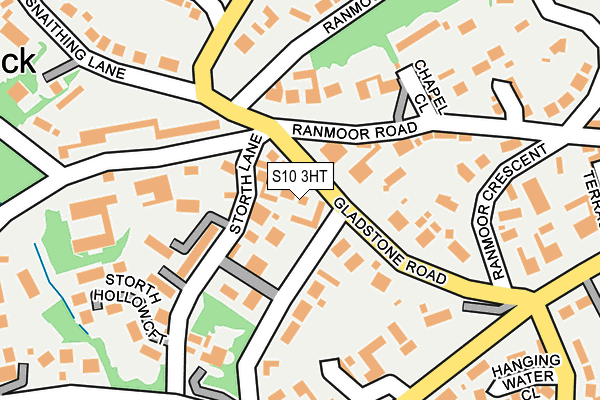 S10 3HT map - OS OpenMap – Local (Ordnance Survey)