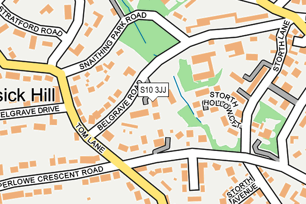 S10 3JJ map - OS OpenMap – Local (Ordnance Survey)