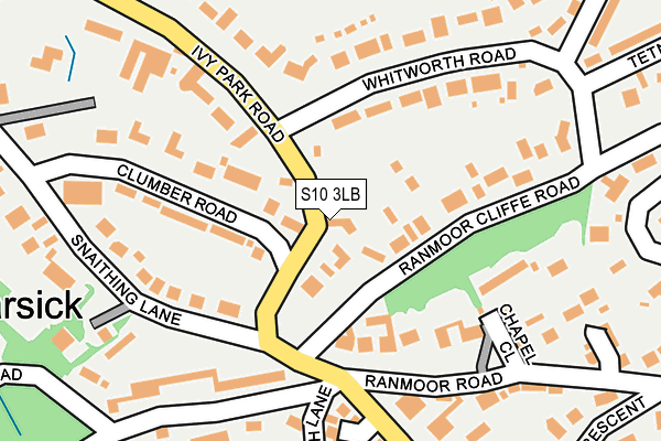 S10 3LB map - OS OpenMap – Local (Ordnance Survey)