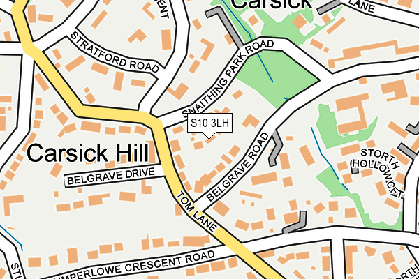 S10 3LH map - OS OpenMap – Local (Ordnance Survey)