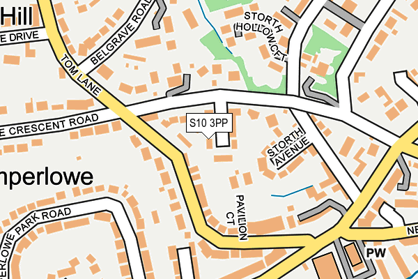 S10 3PP map - OS OpenMap – Local (Ordnance Survey)