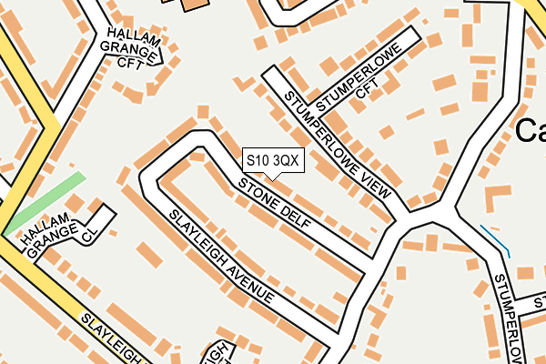S10 3QX map - OS OpenMap – Local (Ordnance Survey)