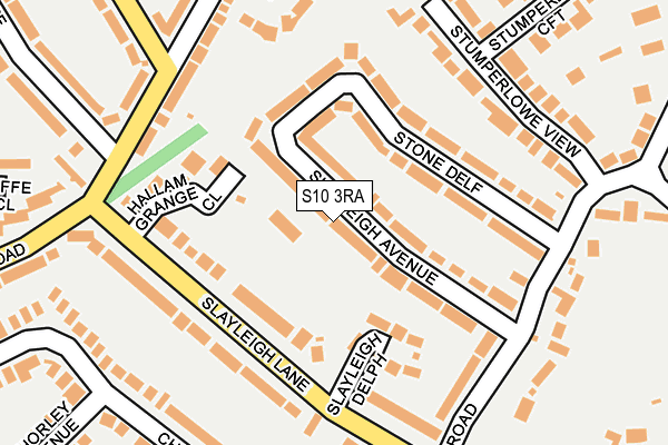 S10 3RA map - OS OpenMap – Local (Ordnance Survey)