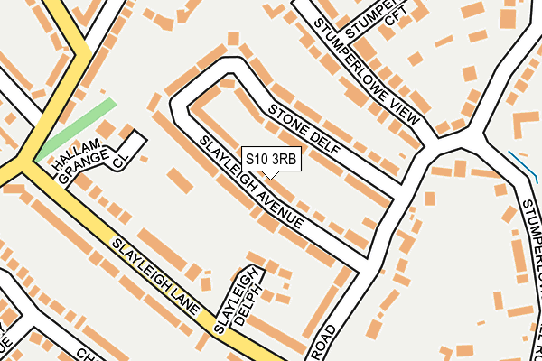 S10 3RB map - OS OpenMap – Local (Ordnance Survey)