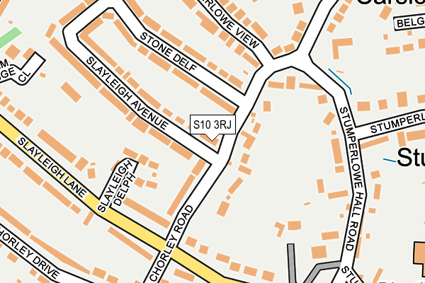 S10 3RJ map - OS OpenMap – Local (Ordnance Survey)