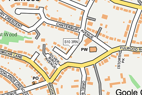 S10 3RN map - OS OpenMap – Local (Ordnance Survey)