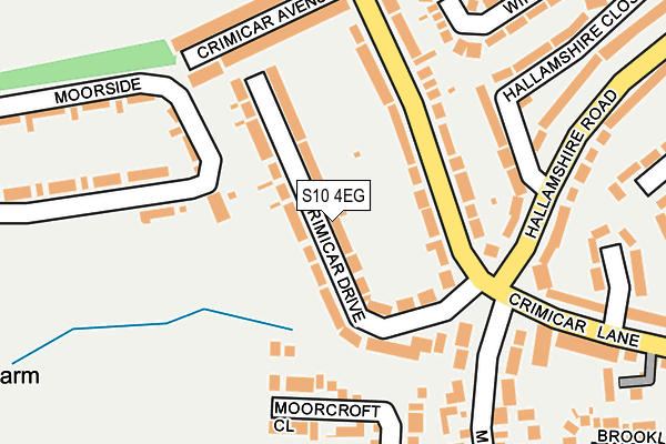S10 4EG map - OS OpenMap – Local (Ordnance Survey)