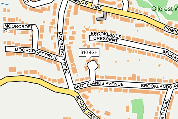 S10 4GH map - OS OpenMap – Local (Ordnance Survey)