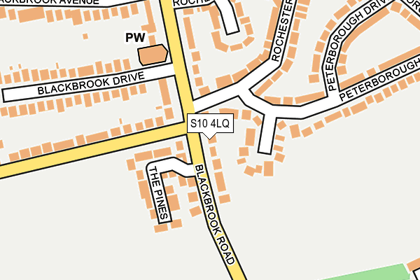 S10 4LQ map - OS OpenMap – Local (Ordnance Survey)