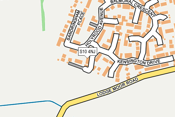 S10 4NJ map - OS OpenMap – Local (Ordnance Survey)