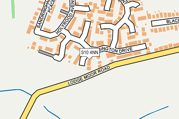 S10 4NN map - OS OpenMap – Local (Ordnance Survey)